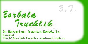 borbala truchlik business card